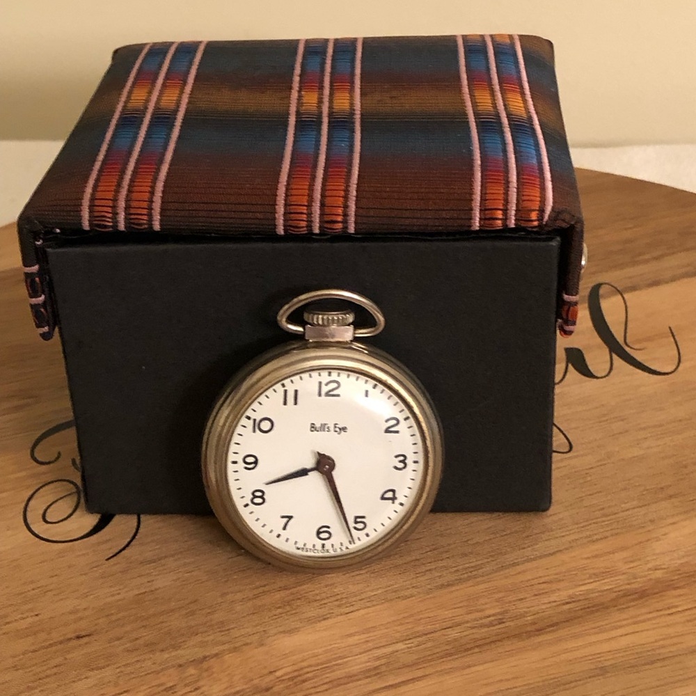 Vintage Bull’s Eye Pocket Watch Working